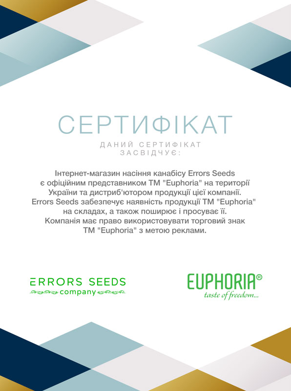 Сертифікат Euphoria